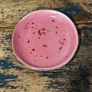 Pink and Gold Trinket Dish